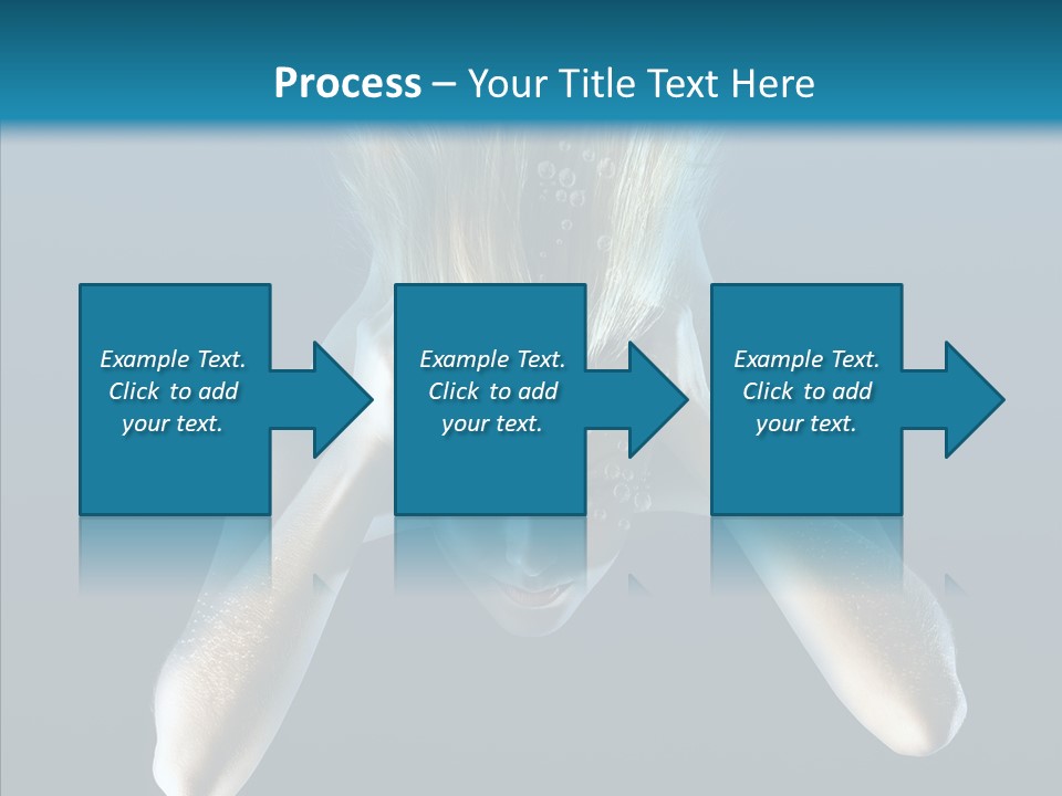 Sea Hair Do Backgrounds PowerPoint Template