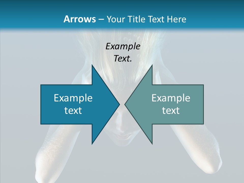 Sea Hair Do Backgrounds PowerPoint Template