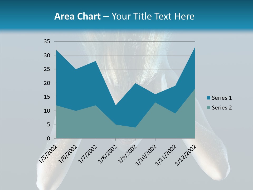 Sea Hair Do Backgrounds PowerPoint Template