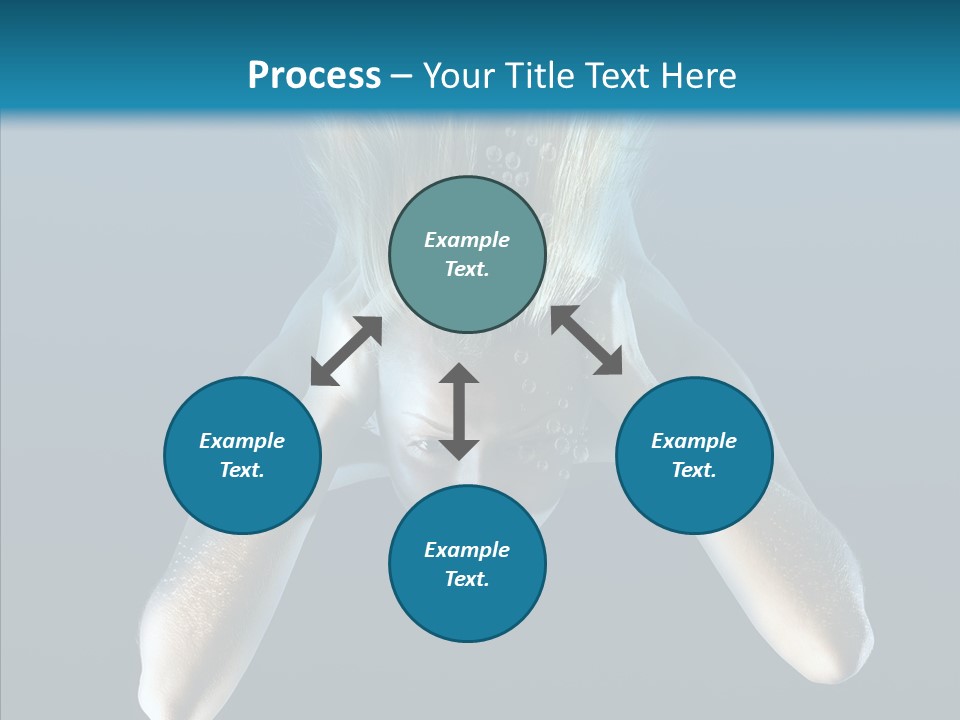 Sea Hair Do Backgrounds PowerPoint Template