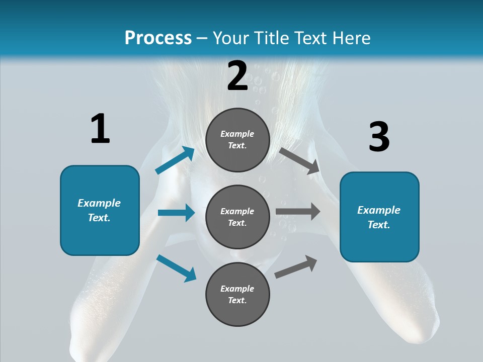 Sea Hair Do Backgrounds PowerPoint Template