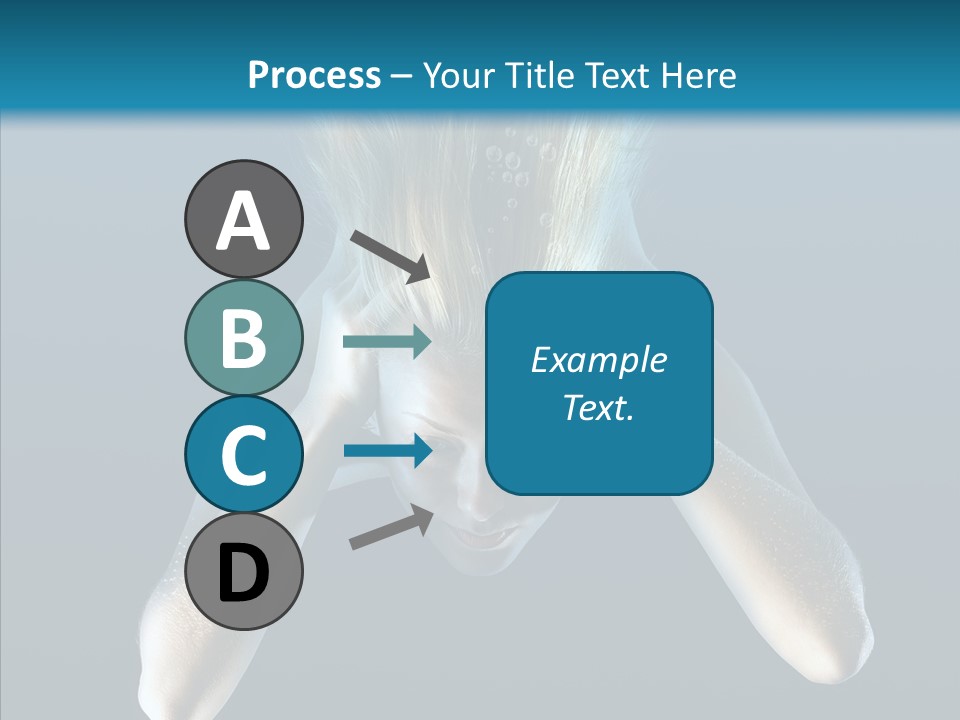 Sea Hair Do Backgrounds PowerPoint Template