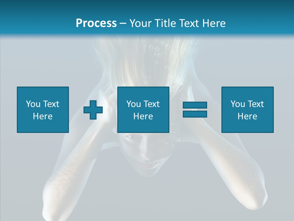 Sea Hair Do Backgrounds PowerPoint Template