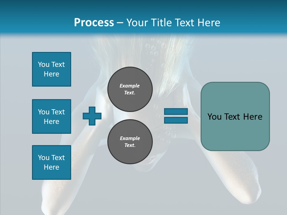 Sea Hair Do Backgrounds PowerPoint Template