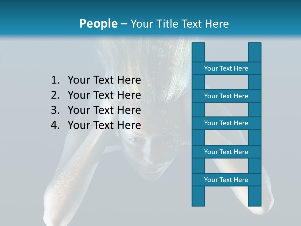 Sea Hair Do Backgrounds PowerPoint Template