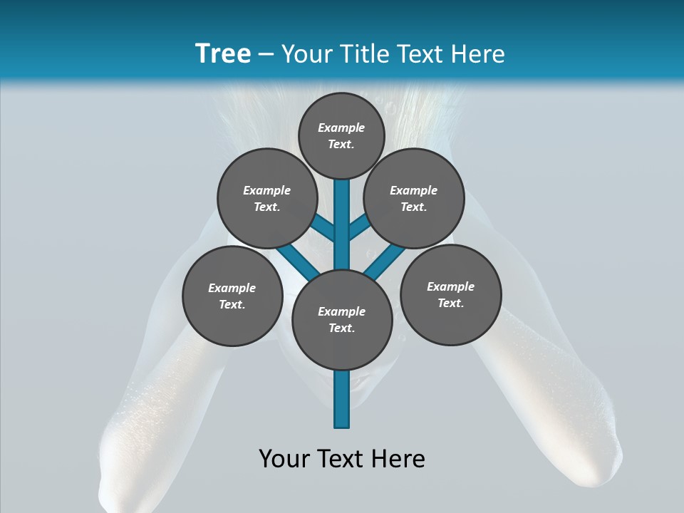 Sea Hair Do Backgrounds PowerPoint Template