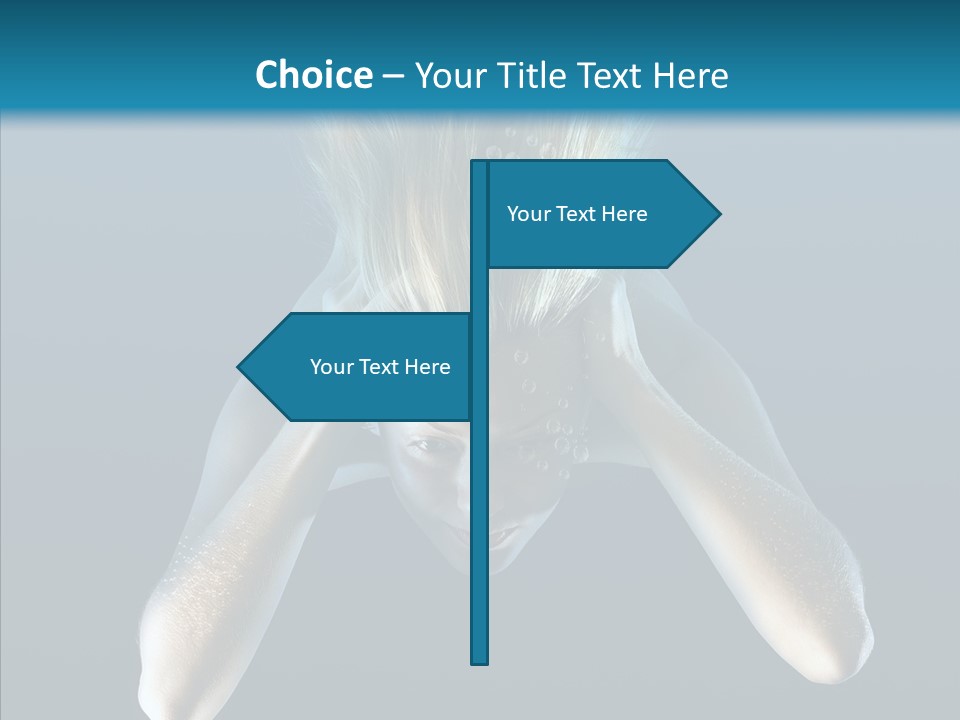 Sea Hair Do Backgrounds PowerPoint Template