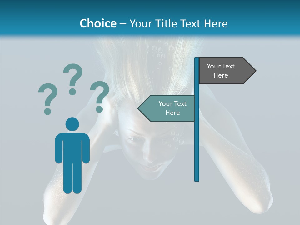 Sea Hair Do Backgrounds PowerPoint Template