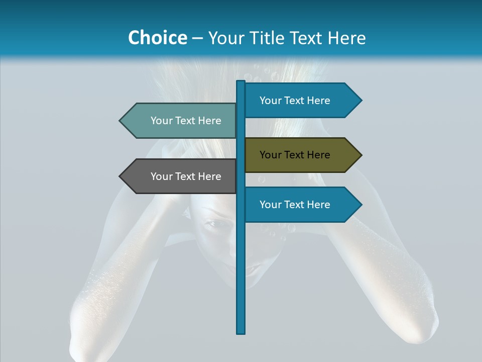 Sea Hair Do Backgrounds PowerPoint Template