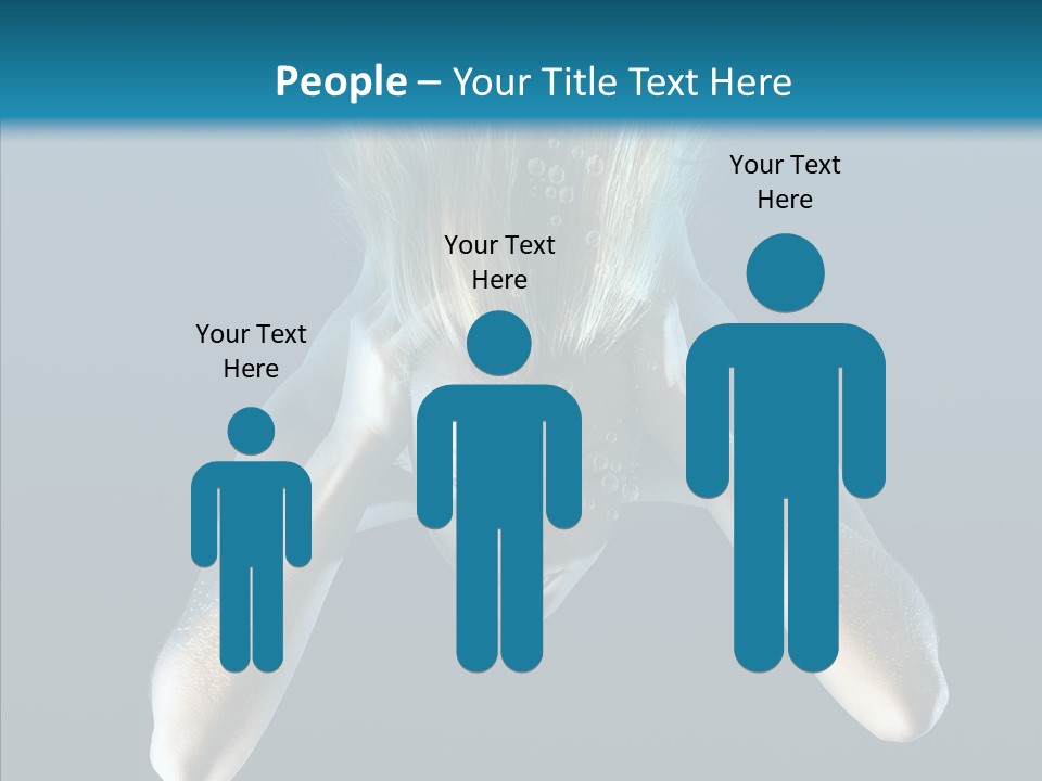 Sea Hair Do Backgrounds PowerPoint Template