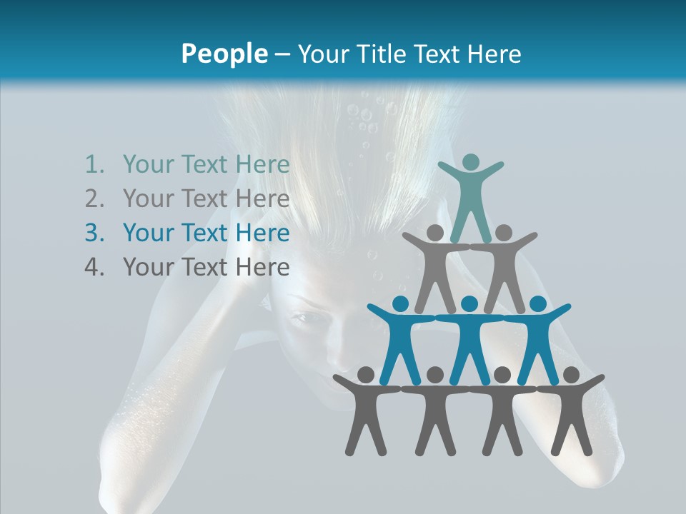 Sea Hair Do Backgrounds PowerPoint Template