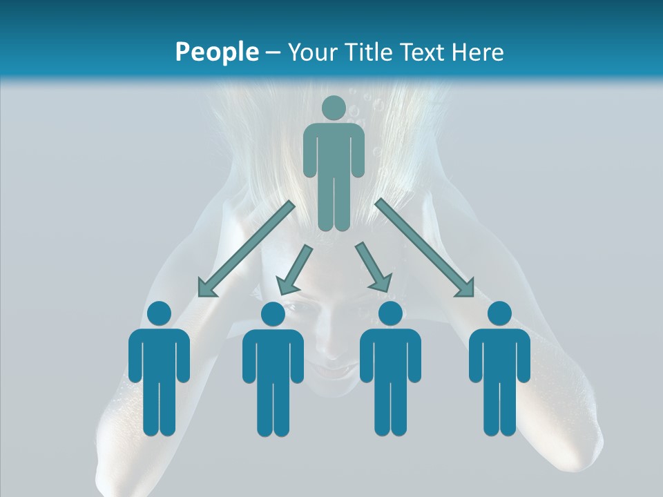 Sea Hair Do Backgrounds PowerPoint Template