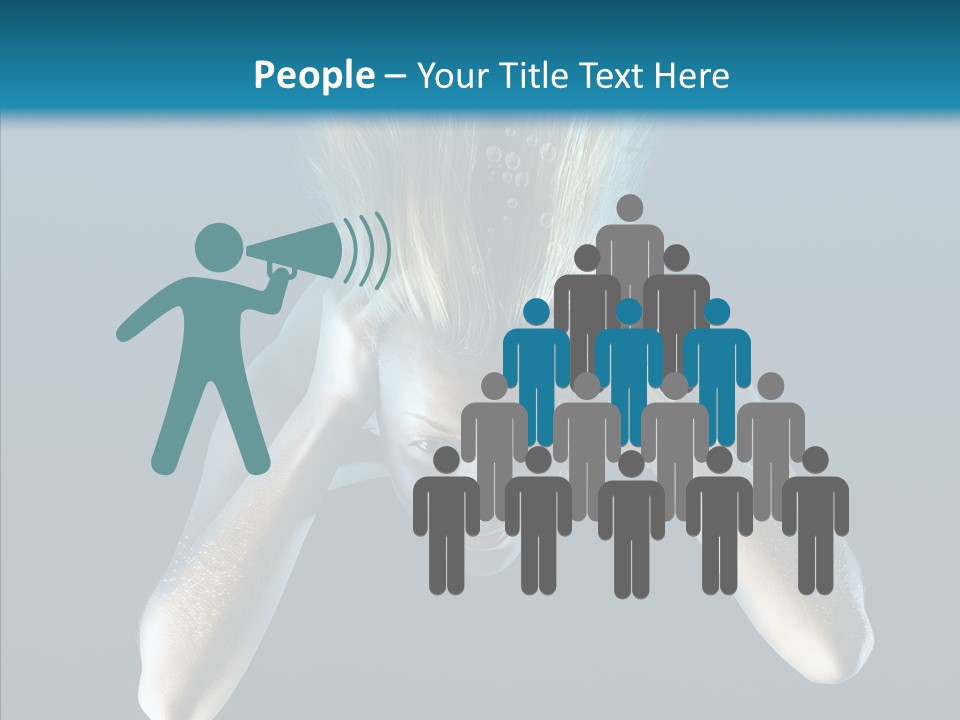 Sea Hair Do Backgrounds PowerPoint Template