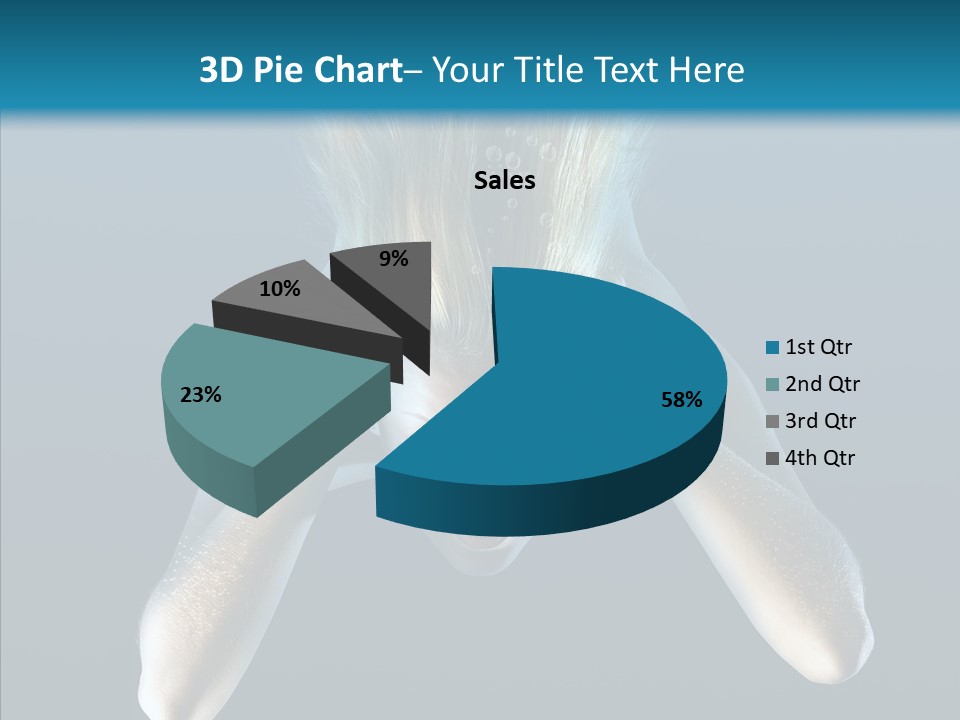 Sea Hair Do Backgrounds PowerPoint Template