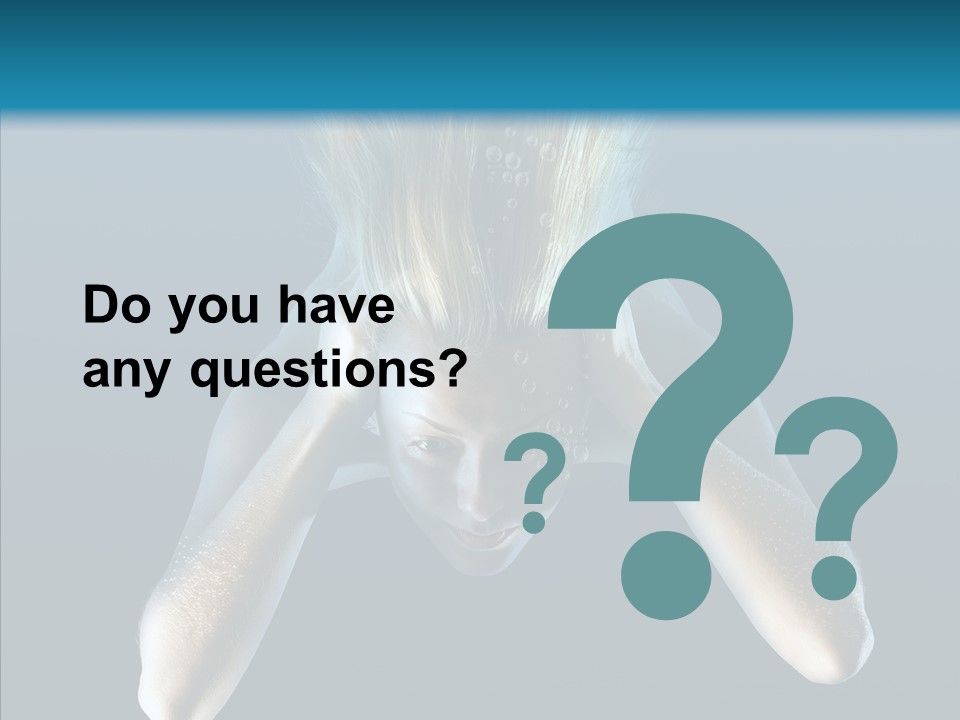 Sea Hair Do Backgrounds PowerPoint Template