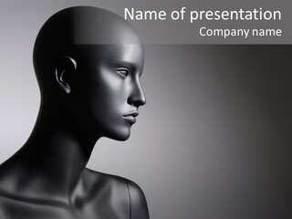 Store Figurine Chin PowerPoint Template