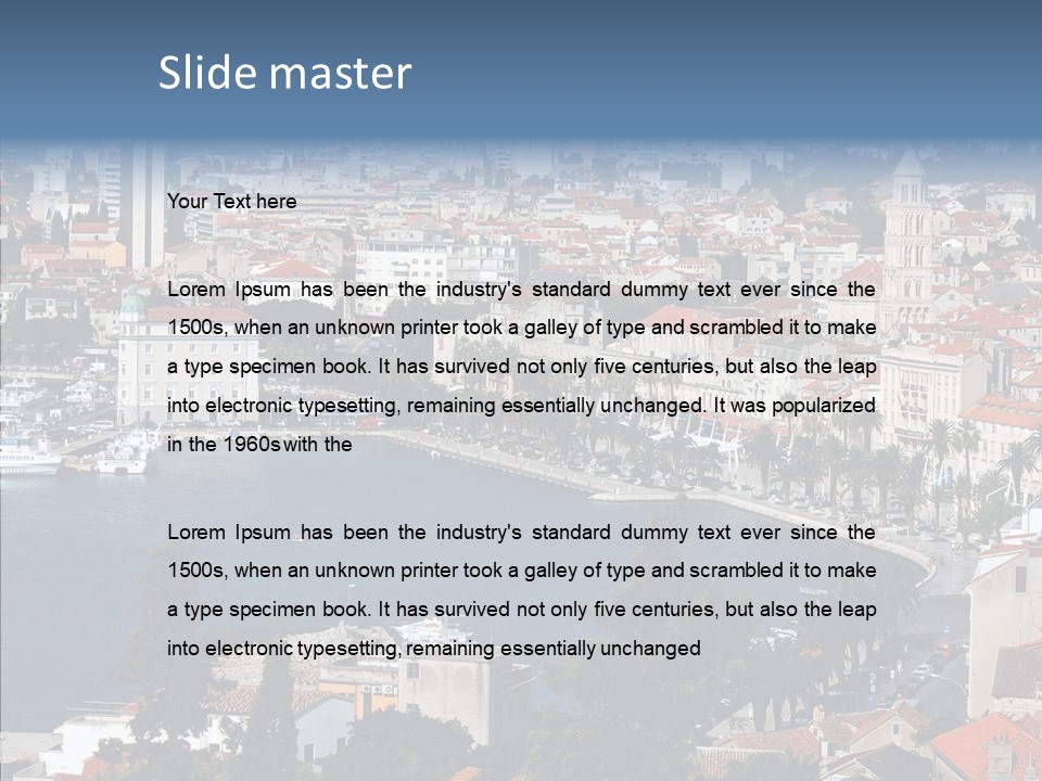 Port Cloud Tourism PowerPoint Template