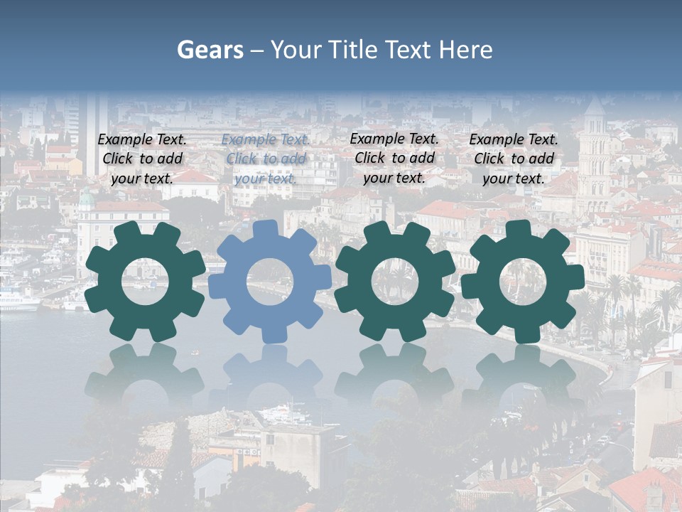 Port Cloud Tourism PowerPoint Template