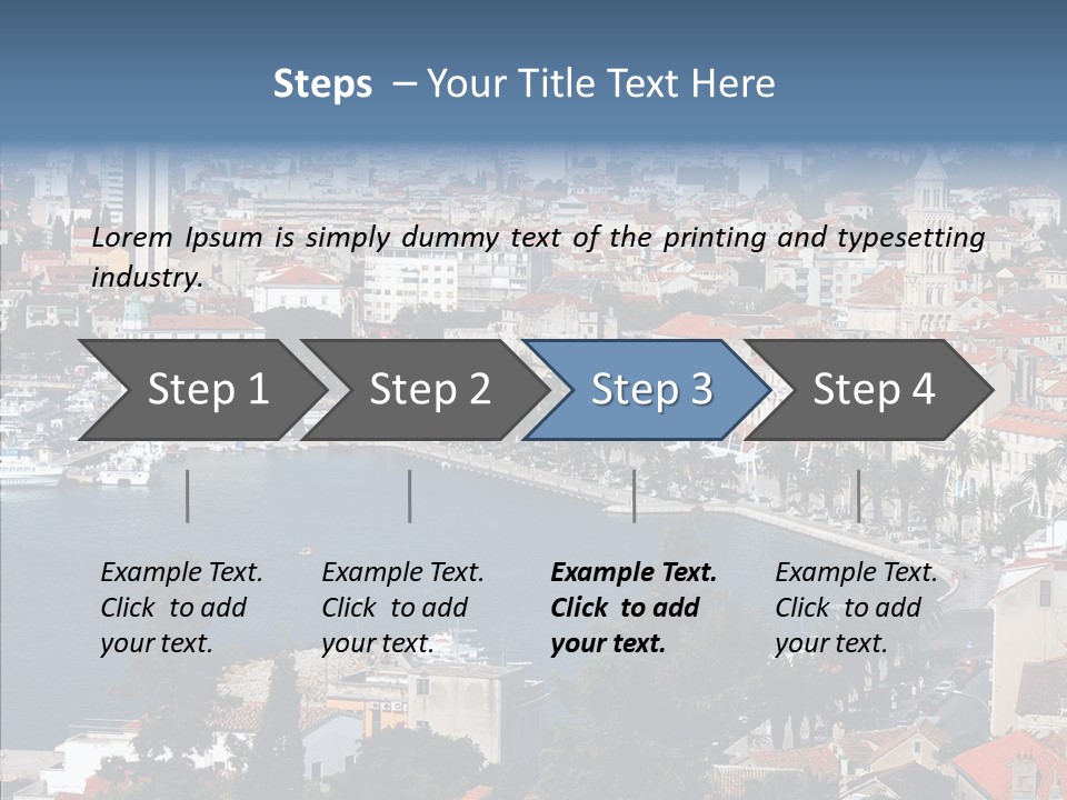 Port Cloud Tourism PowerPoint Template
