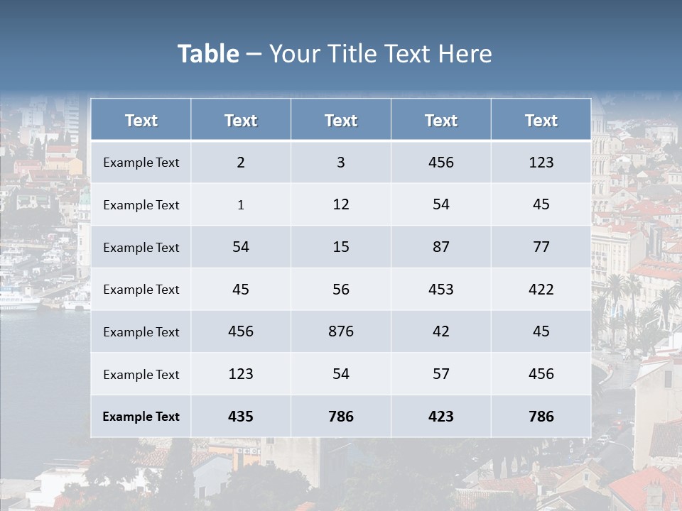 Port Cloud Tourism PowerPoint Template