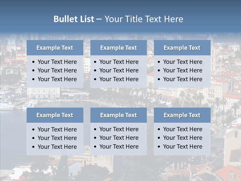 Port Cloud Tourism PowerPoint Template