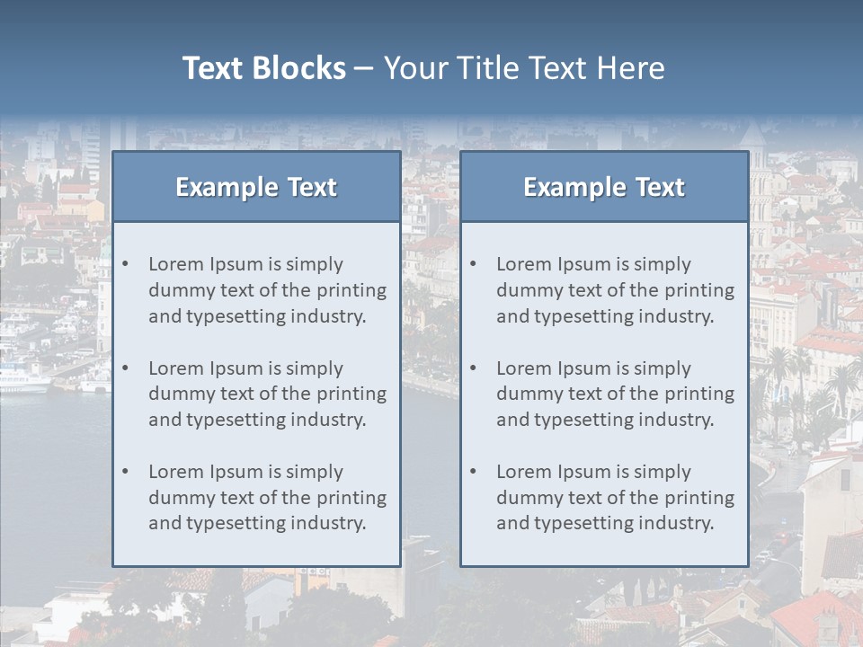 Port Cloud Tourism PowerPoint Template