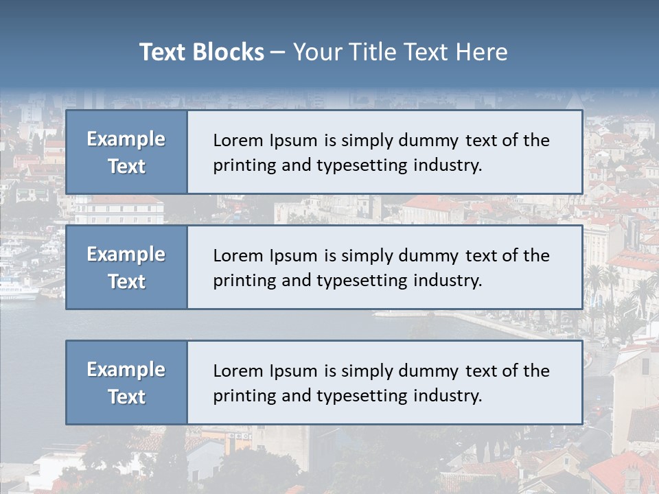Port Cloud Tourism PowerPoint Template