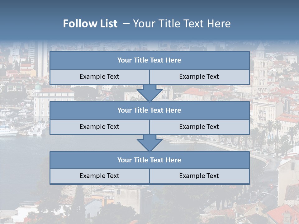 Port Cloud Tourism PowerPoint Template