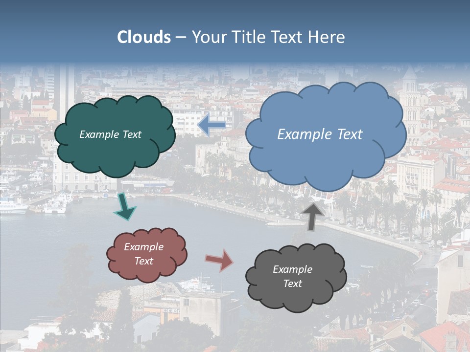 Port Cloud Tourism PowerPoint Template