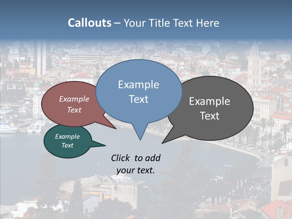 Port Cloud Tourism PowerPoint Template