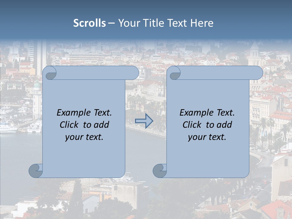 Port Cloud Tourism PowerPoint Template