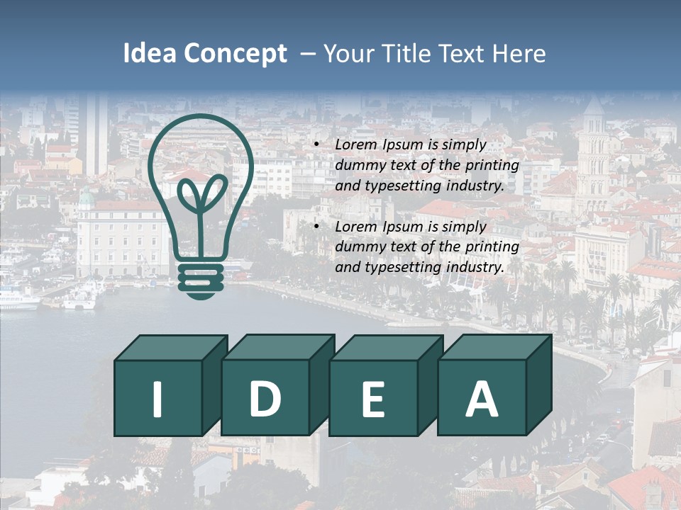 Port Cloud Tourism PowerPoint Template