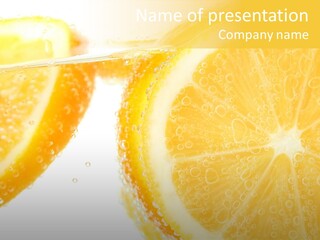 Beverage Clean Frozen PowerPoint Template