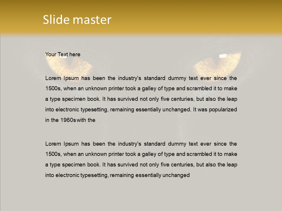 Look Zoo Domestic PowerPoint Template