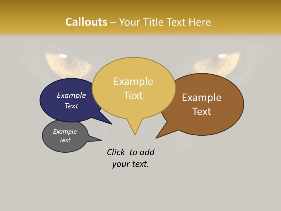 Look Zoo Domestic PowerPoint Template