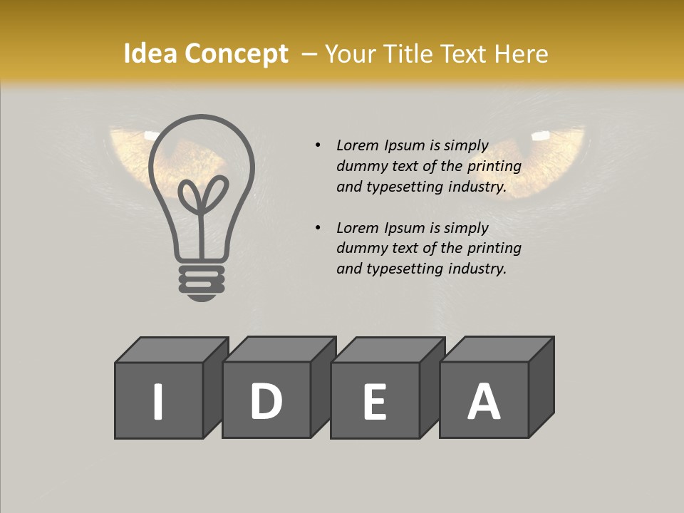 Look Zoo Domestic PowerPoint Template