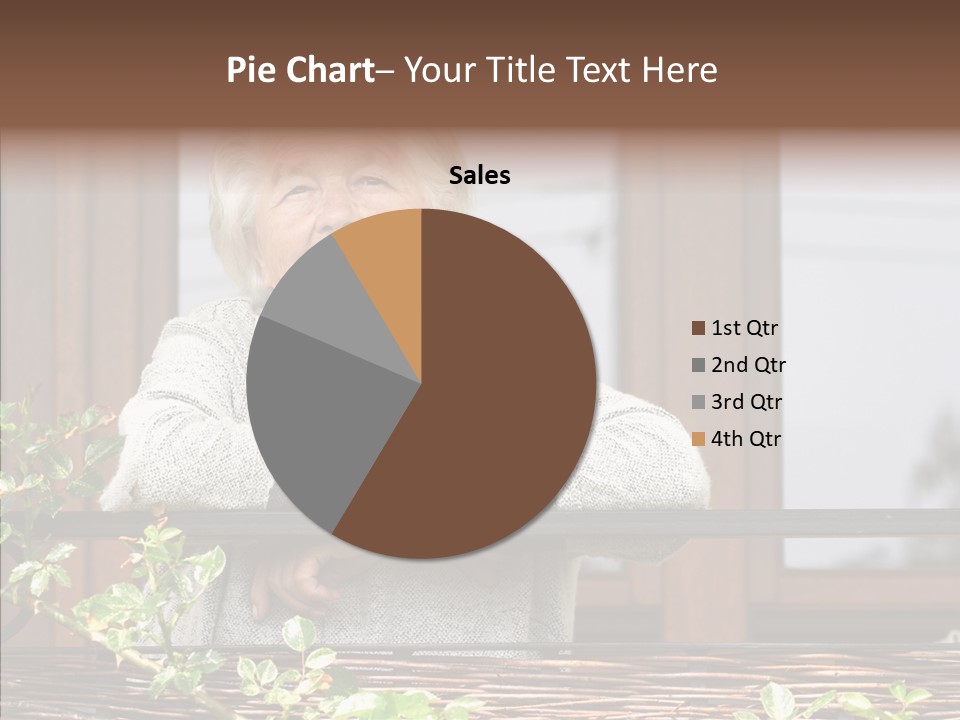 Portrait Daydream Mature PowerPoint Template