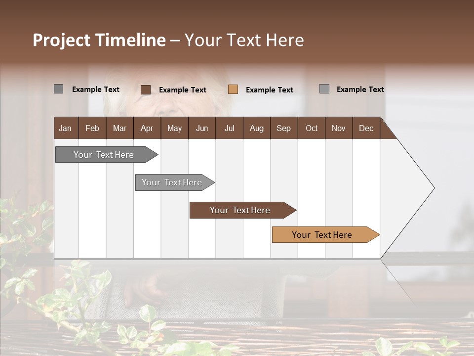 Portrait Daydream Mature PowerPoint Template