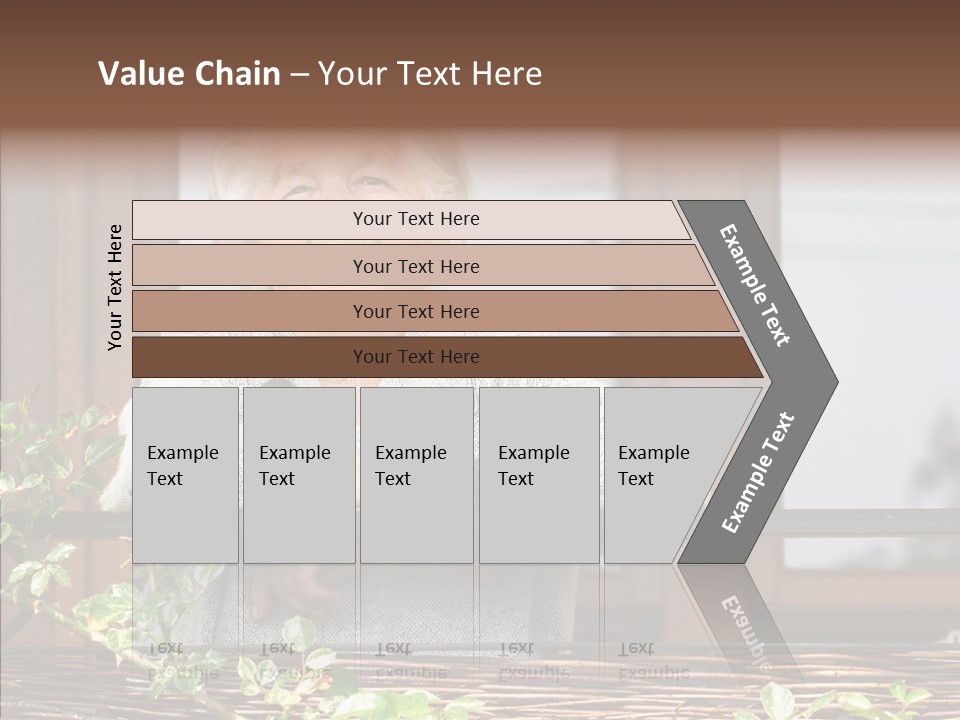 Portrait Daydream Mature PowerPoint Template