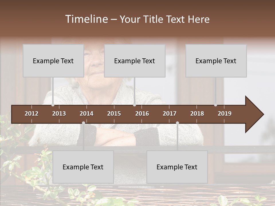 Portrait Daydream Mature PowerPoint Template