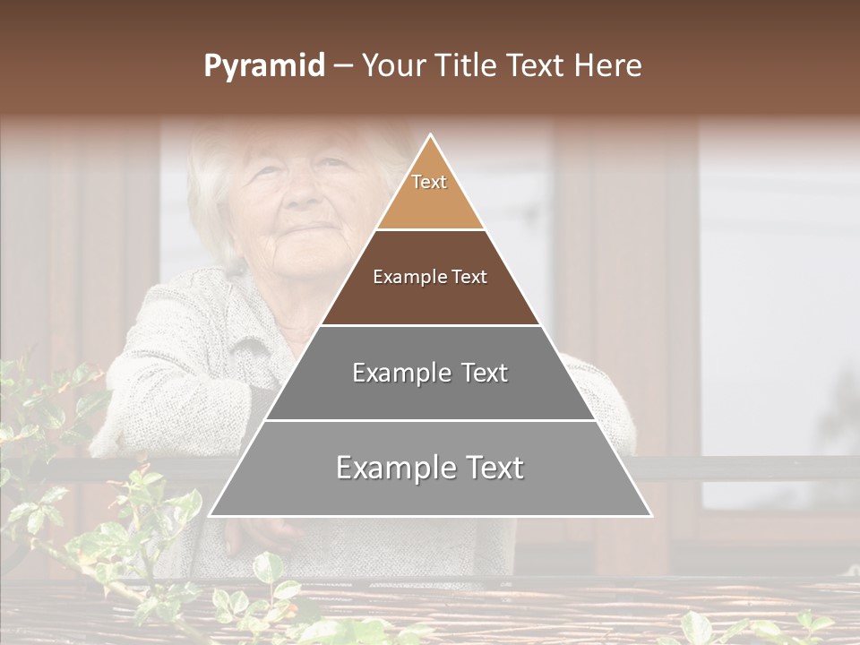 Portrait Daydream Mature PowerPoint Template