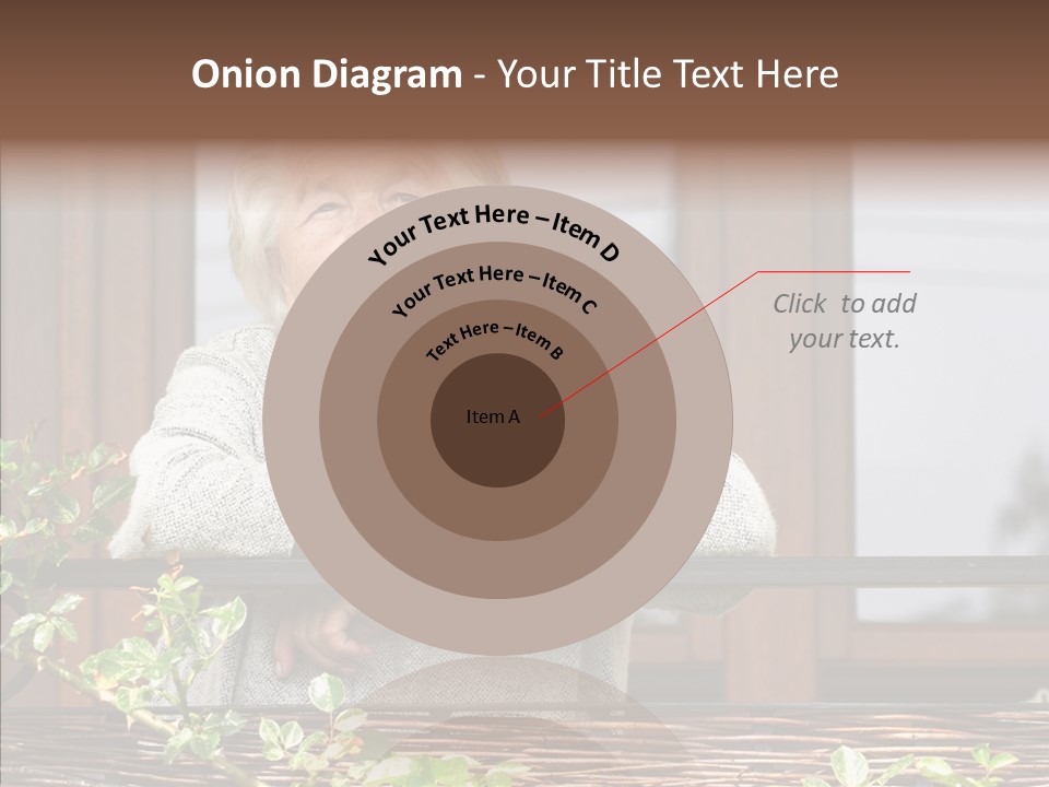 Portrait Daydream Mature PowerPoint Template