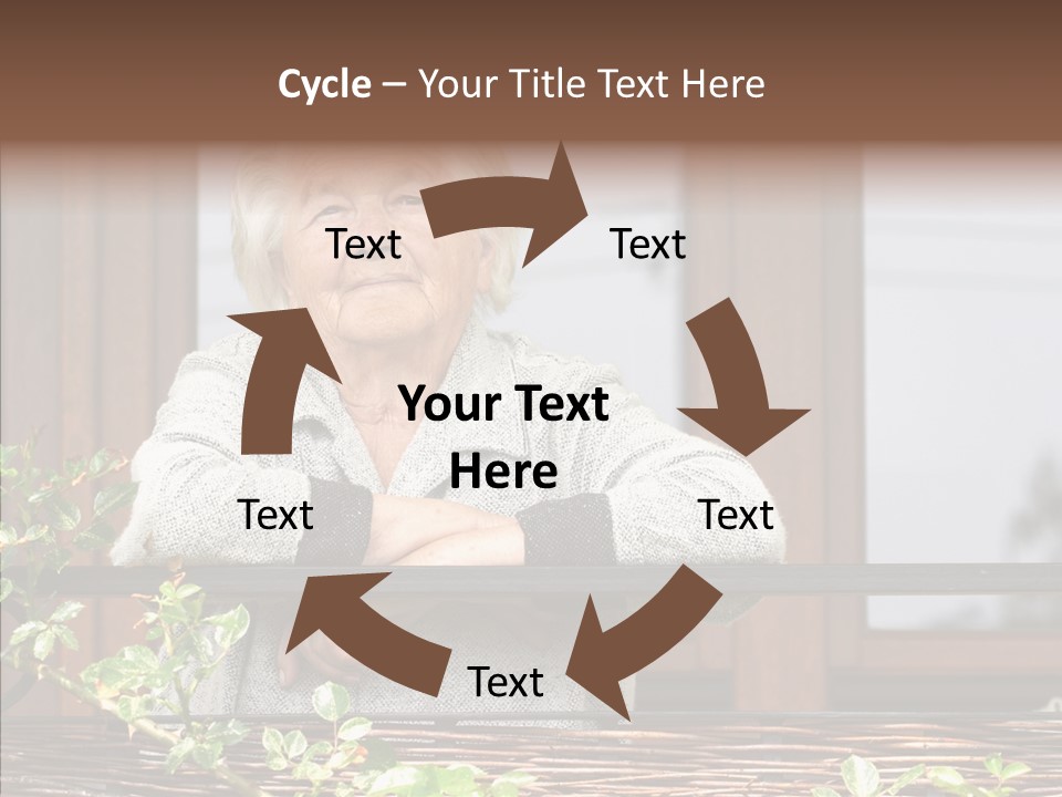 Portrait Daydream Mature PowerPoint Template