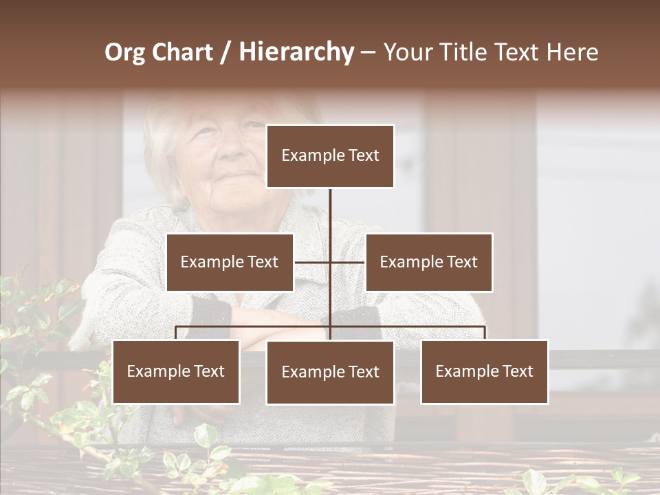 Portrait Daydream Mature PowerPoint Template