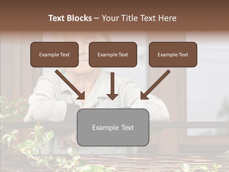 Portrait Daydream Mature PowerPoint Template