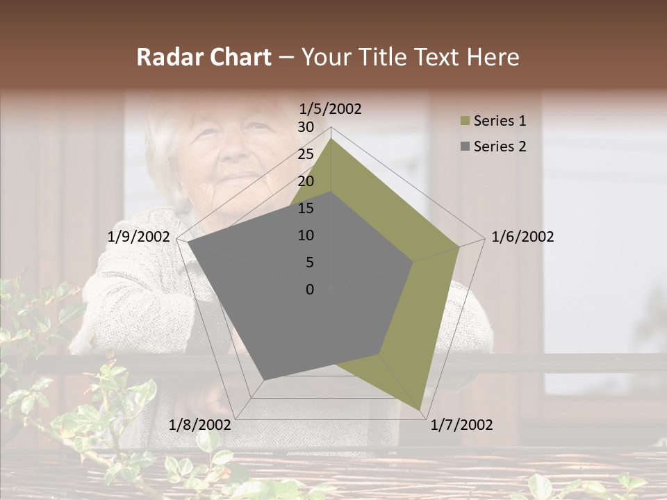 Portrait Daydream Mature PowerPoint Template