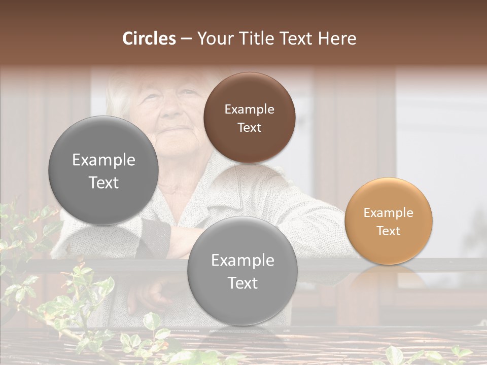 Portrait Daydream Mature PowerPoint Template