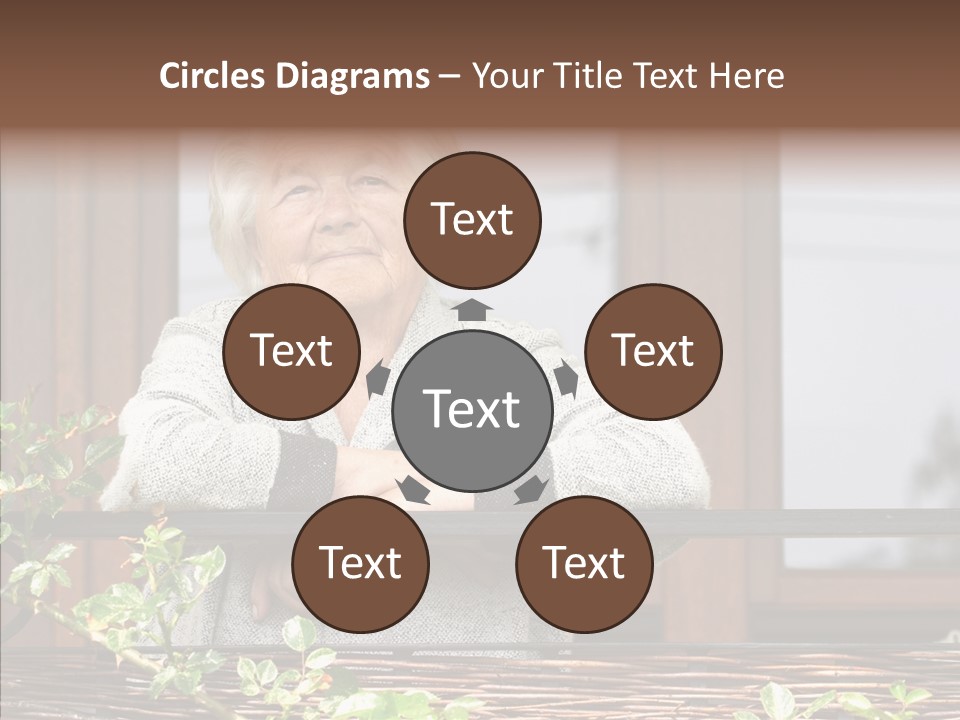 Portrait Daydream Mature PowerPoint Template