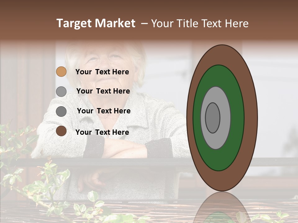 Portrait Daydream Mature PowerPoint Template