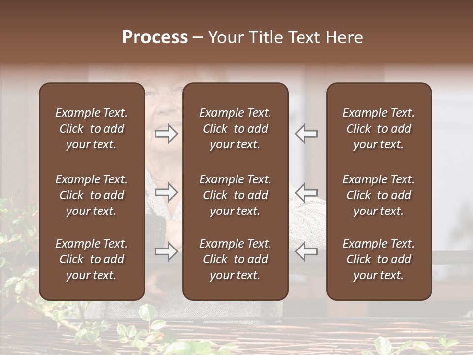Portrait Daydream Mature PowerPoint Template